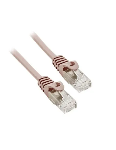 Cable de red rj45 phasak 2m -  macho - macho -  cat.6 -  utp -  chapados oro -  gris