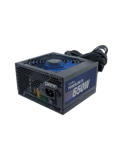 CoolBox Powerline III 650 unidad de fuente de alimentación 650 W 20+4 pin ATX ATX Negro