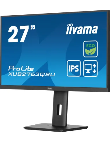 iiyama ProLite XUB2763QSU-B1 pantalla para PC 68,6 cm (27") 2560 x 1440 Pixeles Full HD LED Negro