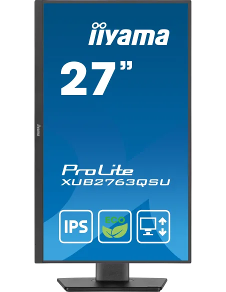 iiyama ProLite XUB2763QSU-B1 pantalla para PC 68,6 cm (27") 2560 x 1440 Pixeles Full HD LED Negro