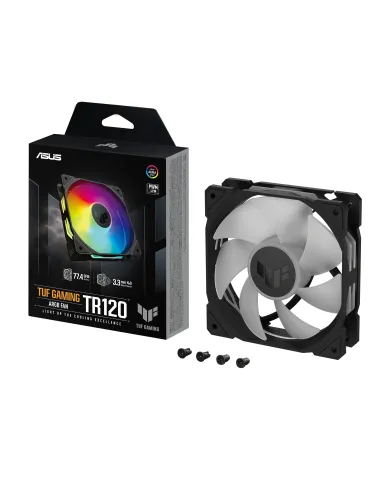 ASUS TUF Gaming TR120 ARGB Fan - Single Pack Carcasa del ordenador Ventilador 12 cm Negro