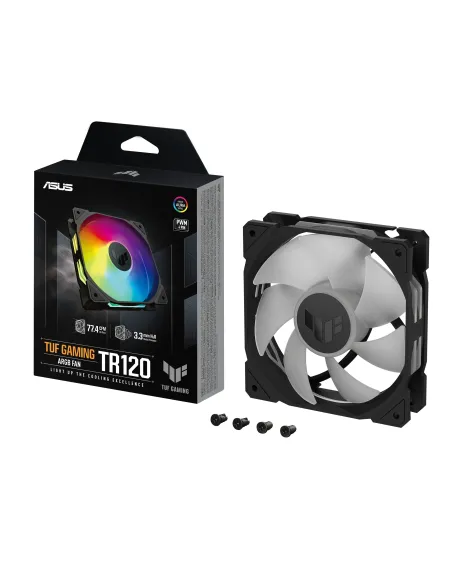 ASUS TUF Gaming TR120 ARGB Fan - Single Pack Carcasa del ordenador Ventilador 12 cm Negro