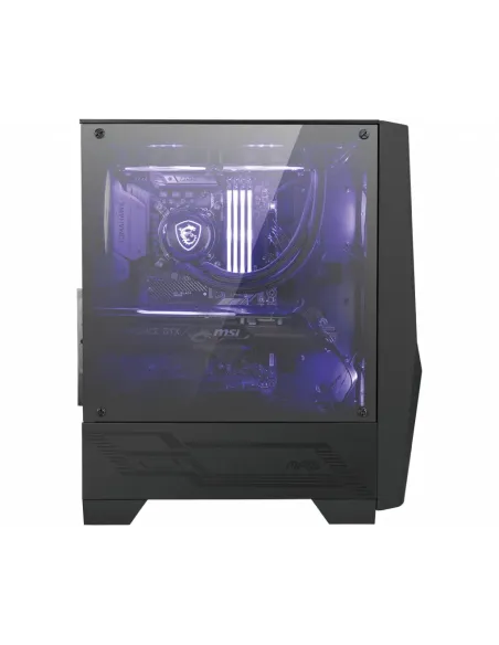MSI MAG Forge 100M Midi Tower Negro, Transparente