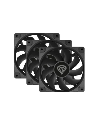 GENESIS Oxal 120 Carcasa del ordenador Ventilador 12 cm Negro 3 pieza(s)