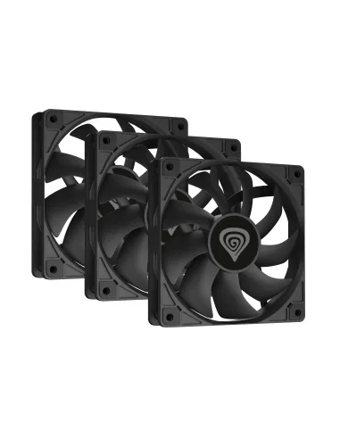 GENESIS Oxal 120 Carcasa del ordenador Ventilador 12 cm Negro 3 pieza(s)