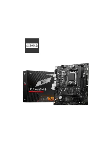 MSI PRO A620M-B placa base AMD A620 Zócalo AM5 micro ATX