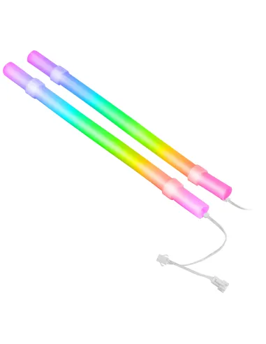 Mars Gaming MCA-WT, Funda ARGB para Tubos de Refrigeración Líquida, 30 LEDs Ultra Brillantes Personalizables ARGB, Silicona Eco