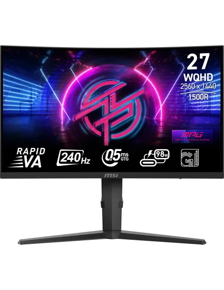 MSI MPG 275CQRXF pantalla para PC 68,6 cm (27") 2560 x 1440 Pixeles Wide Quad HD Negro