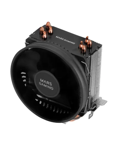 Mars Gaming MCPUBK, Disipador CPU, 4 Heatpipes HCT, TDP 160W, Ventilador PWM 11cm, Negro