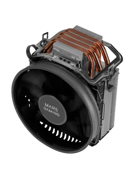 Mars Gaming MCPUBK, Disipador CPU, 4 Heatpipes HCT, TDP 160W, Ventilador PWM 11cm, Negro