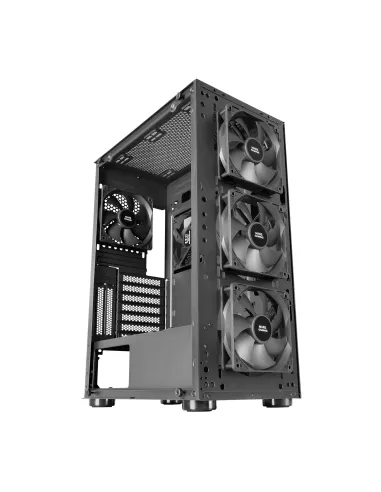 Mars Gaming MC-PRO2, Torre Profesional E-ATX, Sistema CPU Freezer, 5 Ventiladores Ultra-silenciosos y Frontal Metal-Mesh, Color