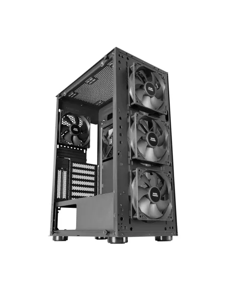 Mars Gaming MC-PRO2, Torre Profesional E-ATX, Sistema CPU Freezer, 5 Ventiladores Ultra-silenciosos y Frontal Metal-Mesh, Color