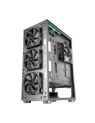 Mars Gaming MC-PRO2, Torre Profesional E-ATX, Sistema CPU Freezer, 5 Ventiladores Ultra-silenciosos y Frontal Metal-Mesh, Color