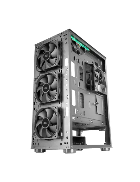 Mars Gaming MC-PRO2, Torre Profesional E-ATX, Sistema CPU Freezer, 5 Ventiladores Ultra-silenciosos y Frontal Metal-Mesh, Color