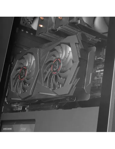 Mars Gaming MC-PRO2, Torre Profesional E-ATX, Sistema CPU Freezer, 5 Ventiladores Ultra-silenciosos y Frontal Metal-Mesh, Color