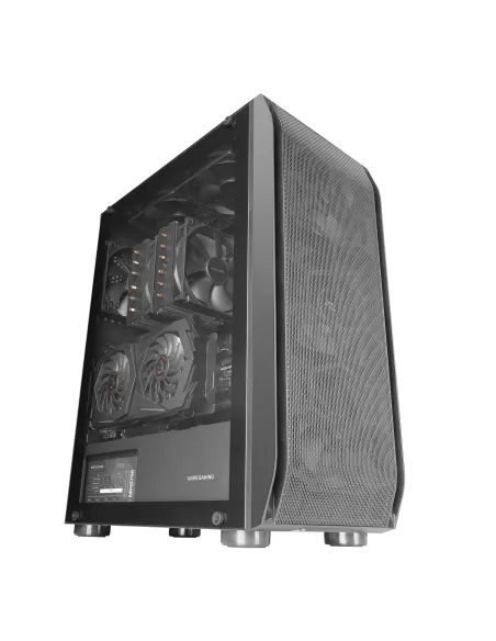 Mars Gaming MC-PRO2, Torre Profesional E-ATX, Sistema CPU Freezer, 5 Ventiladores Ultra-silenciosos y Frontal Metal-Mesh, Color