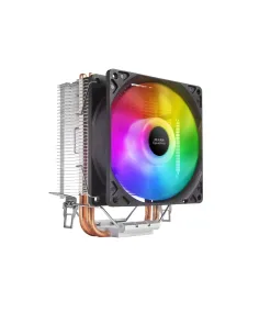 Mars Gaming MCPUARGB, Disipador CPU RGB, 2 Heatpipes HCT, TDP 130W, Silencioso, PWM