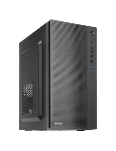 Tacens Anima AC5500, Caja Ordenador Compacta Micro ATX, Frontal Malla Refrigeración, Fuente Alimentación 500W, USB 3.0, Negro