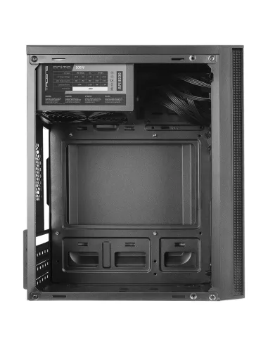 Tacens Anima AC5500, Caja Ordenador Compacta Micro ATX, Frontal Malla Refrigeración, Fuente Alimentación 500W, USB 3.0, Negro