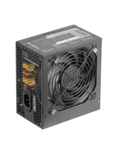Tacens Anima APIII500, Fuente Alimentación PC ATX 500W, Tecnología SMD 85% Bronze 12V, Ventilador Ultra-silencioso 12cm, Negro