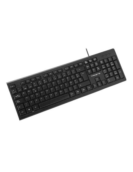 Tacens Anima AK0PT - Teclado Profesional de membrana, ecológico,layout portugués, negro
