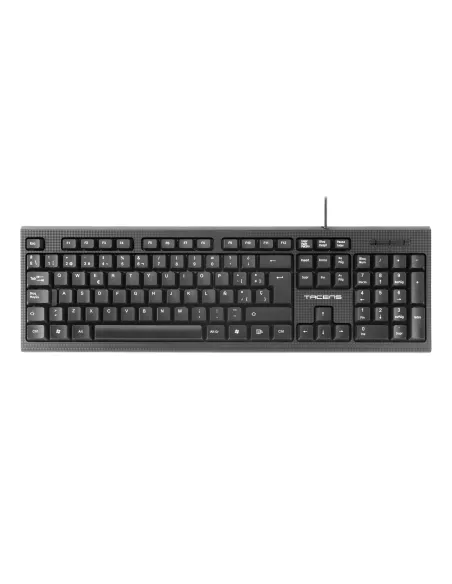 Tacens Anima AK0 - Teclado profesional (membrana, pulsación optimizada, diseño ecológico, USB 2.0, Mac Linux Windows