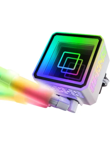 Mars Gaming ML-ULTRA360 Blanco, Refrigeración Líquida CPU, TDP 650W, Espejo Infinito, 3 Ventiladores Silenciosos FDB ARGB,