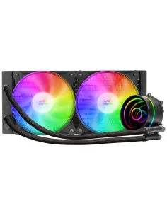 Mars Gaming ML-ONE240, Refrigeración Líquida CPU, TDP 400 W, Espejo Infinito, 2 Ventiladores FRGB Silenciosos, Multisocket 2