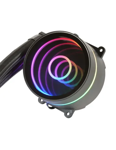 Mars Gaming ML-ONE240, Refrigeración Líquida CPU, TDP 400 W, Espejo Infinito, 2 Ventiladores FRGB Silenciosos, Multisocket