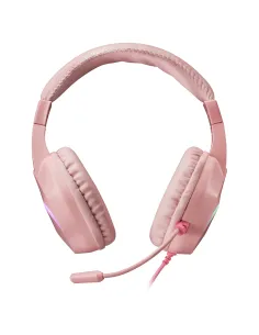 Mars Gaming MH122 Rosa, Cascos Gaming FRGB Over Ear con Micrófono, Sonido HiFi, Cancelación de Sonido, Ultraligeros, PS4 PS5 2