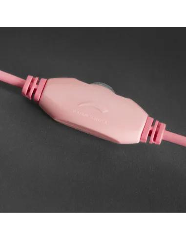 Mars Gaming MH122 Rosa, Cascos Gaming FRGB Over Ear con Micrófono, Sonido HiFi, Cancelación de Sonido, Ultraligeros, PS4 PS5