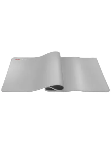 Mars Gaming MMPXLS Plata, Alfombrilla Gaming XL, Doble capa Nanotejido y Goma Natural, 800x300x4mm