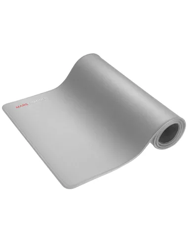 Mars Gaming MMPXLS Plata, Alfombrilla Gaming XL, Doble capa Nanotejido y Goma Natural, 800x300x4mm