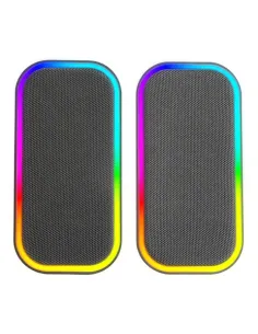 Mars Gaming MS-OM, Altavoces Gaming 20W, Iluminación Dinámica RGB, Altavoces Bluetooth 5.3 + AUX-IN, Caja de Control de