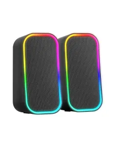 Mars Gaming MS-OM, Altavoces Gaming 20W, Iluminación Dinámica RGB, Altavoces Bluetooth 5.3 + AUX-IN, Caja de Control de 2