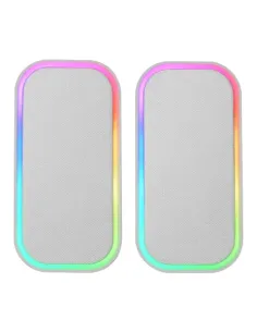 Mars Gaming MS-OM, Altavoces Gaming 20W, Iluminación Dinámica RGB, Altavoces Bluetooth 5.3 + AUX-IN, Caja de Control de