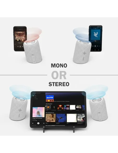 Hama Twin 3.0 Altavoz portátil estéreo Blanco 30 W