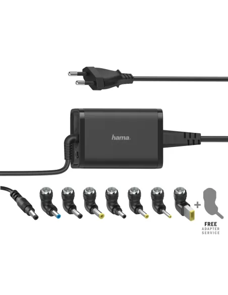 Hama | Cargador universal portátil 7 adapt., de 15-19V 65W