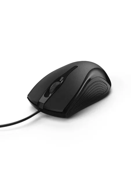 Hama | Ratón con cable MC 200, para diestros y zurdos, conexión USB-A, con 1000DPI, color negro