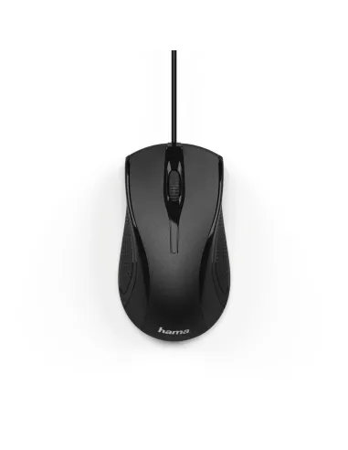 Hama | Ratón con cable MC 200, para diestros y zurdos, conexión USB-A, con 1000DPI, color negro