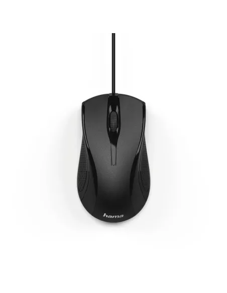 Hama | Ratón con cable MC 200, para diestros y zurdos, conexión USB-A, con 1000DPI, color negro