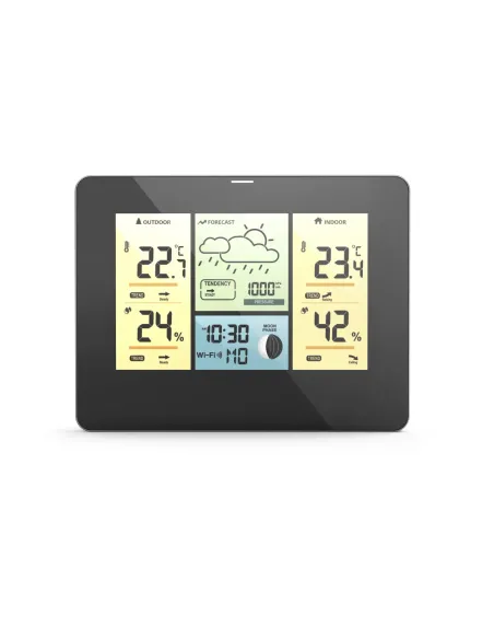 Hama 00176596 estación meteorológica digital Negro Batería Wifi