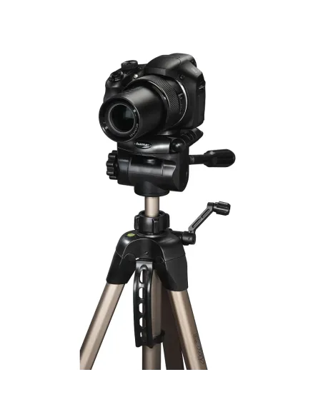 Hama | Trípode para cámaras réflex, regulable desde 69-185 cm, ligero, de aluminio, con funda de transporte, color Bronce