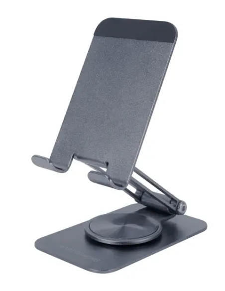 Mars Gaming MA-RSS, Soporte Plegable para Smartphone, Rotación Dinámica 360º + Ajuste en Altura y Ángulo 180º, Soporte Teléfono