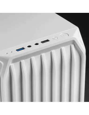 Mars Gaming MC-S2, Caja PC Compacta Gaming Micro-ATX, 2 Ventiladores FRGB Raibow con Rejilla Frontal, Ventana Lateral Completa,