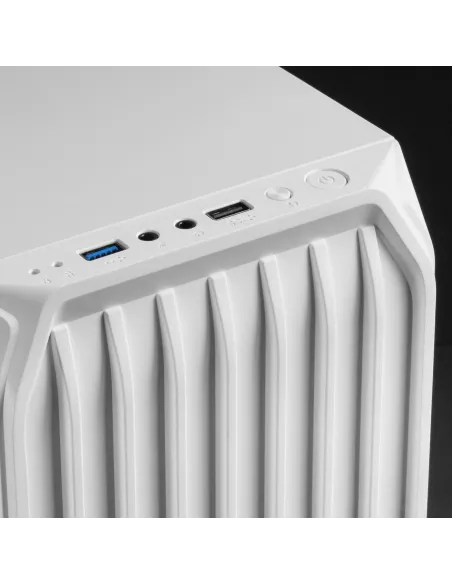 Mars Gaming MC-S2, Caja PC Compacta Gaming Micro-ATX, 2 Ventiladores FRGB Raibow con Rejilla Frontal, Ventana Lateral Completa,