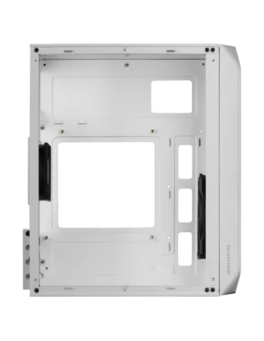 Mars Gaming MC-S2, Caja PC Compacta Gaming Micro-ATX, 2 Ventiladores FRGB Raibow con Rejilla Frontal, Ventana Lateral Completa,