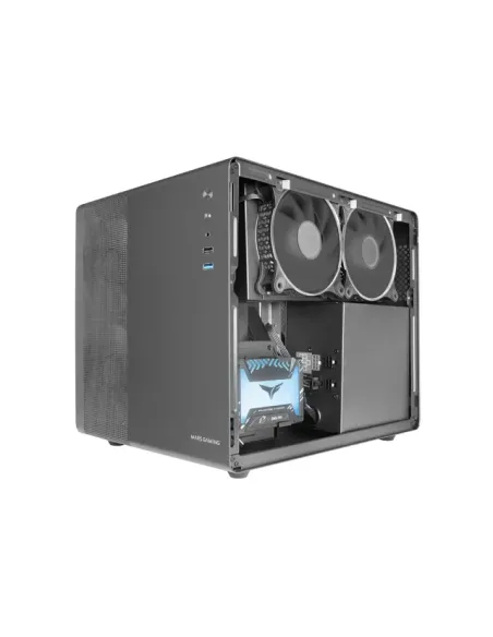 Mars Gaming MC-MPRO Negro, Caja Profesional Compacta Micro-ATX, Ventana Lateral Completa Cristal Templado, 3x Ventiladores Mars Gaming MC-MPRO Negro, Caja Profesional Compacta Micro-ATX, Ventana Lateral Completa Cristal Templado, 3x Ventiladores