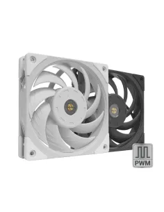 Mars Gaming MF-NC, Ventilador PC PWM 120mm, Rodamiento FDB de Cobre Hiperbalanceado, Ventilador Silencioso con Diseño de Aspas 2