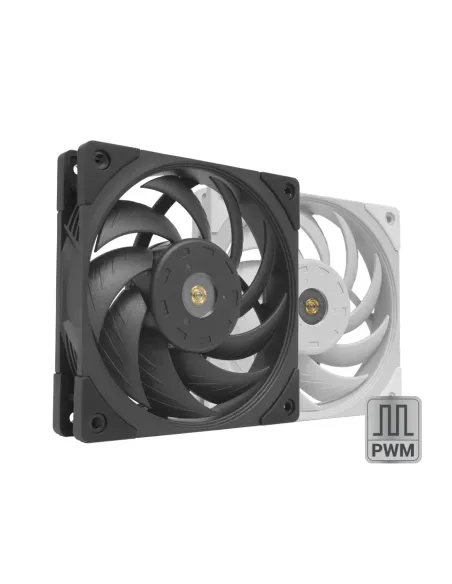 Mars Gaming MF-NC, Ventilador PC PWM 120mm, Rodamiento FDB de Cobre Hiperbalanceado, Ventilador Silencioso con Diseño de Aspas